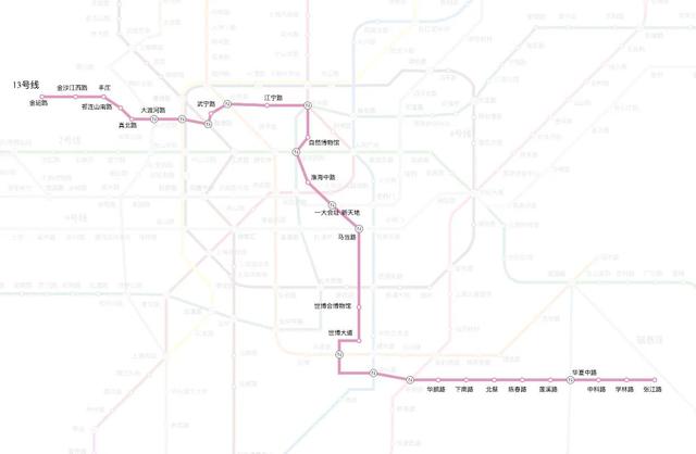 上海地铁13号线线路图（13号线地铁线全部站点）-第2张图片