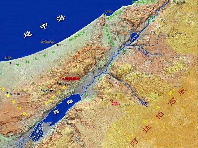 死海在哪里 世界地图（死海地理位置图）-第4张图片