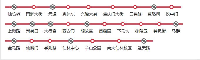 南京地铁二号线时间（二号地铁线的线路图）-第3张图片