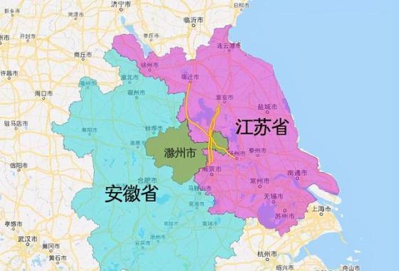 南京在哪个省中国地图（南京位置中国地图）