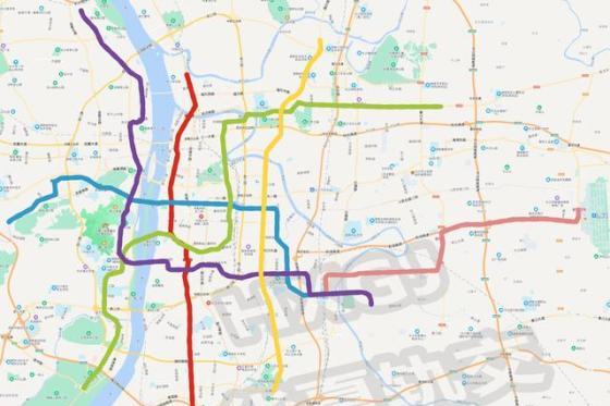 长沙地铁2号线线路图（二号地铁线的线路图）