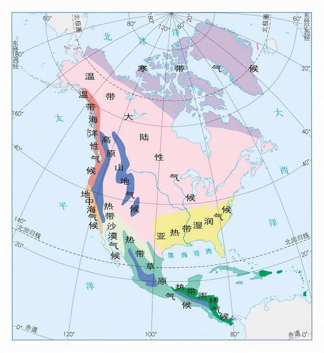 美国气候分布图（美国的气候类型和特点）-第1张图片