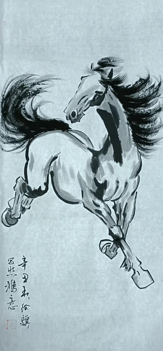 画马的画家最有名的是谁（中国十大画马高手）-第2张图片