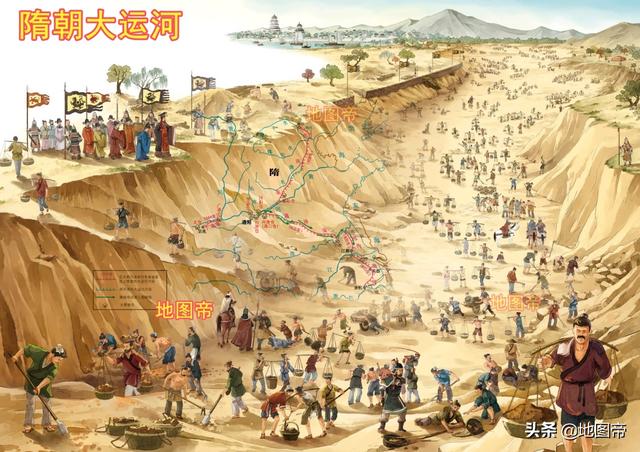 京杭大运河始建于（京杭大运河是隋炀帝修建的吗）-第9张图片