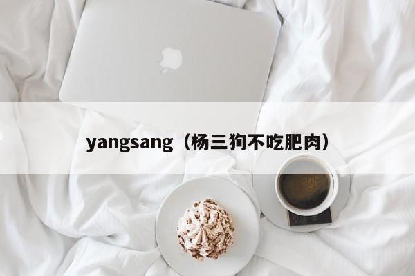 yangsang（杨三狗不吃肥肉）